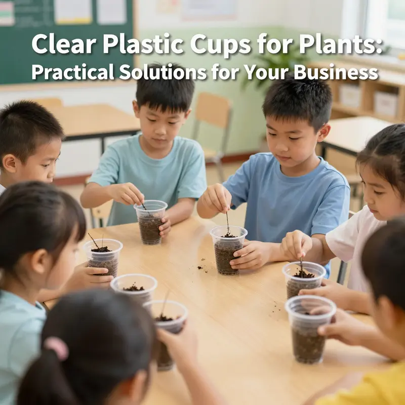 The clear design of plastic cups allows for easy monitoring of plant growth and soil moisture.