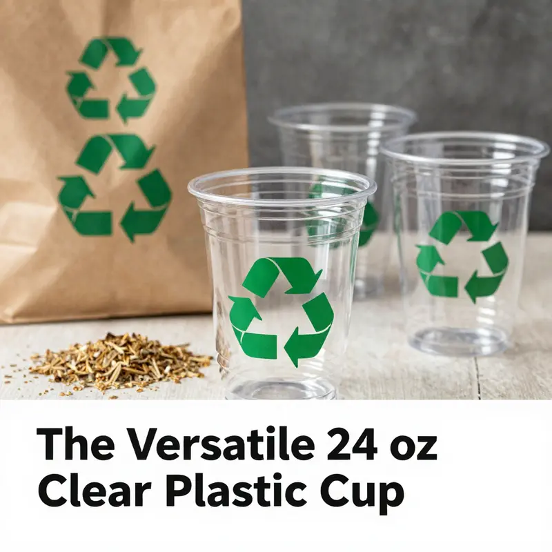 The production process of 24 oz clear plastic cups, illustrating efficiency and quality control.