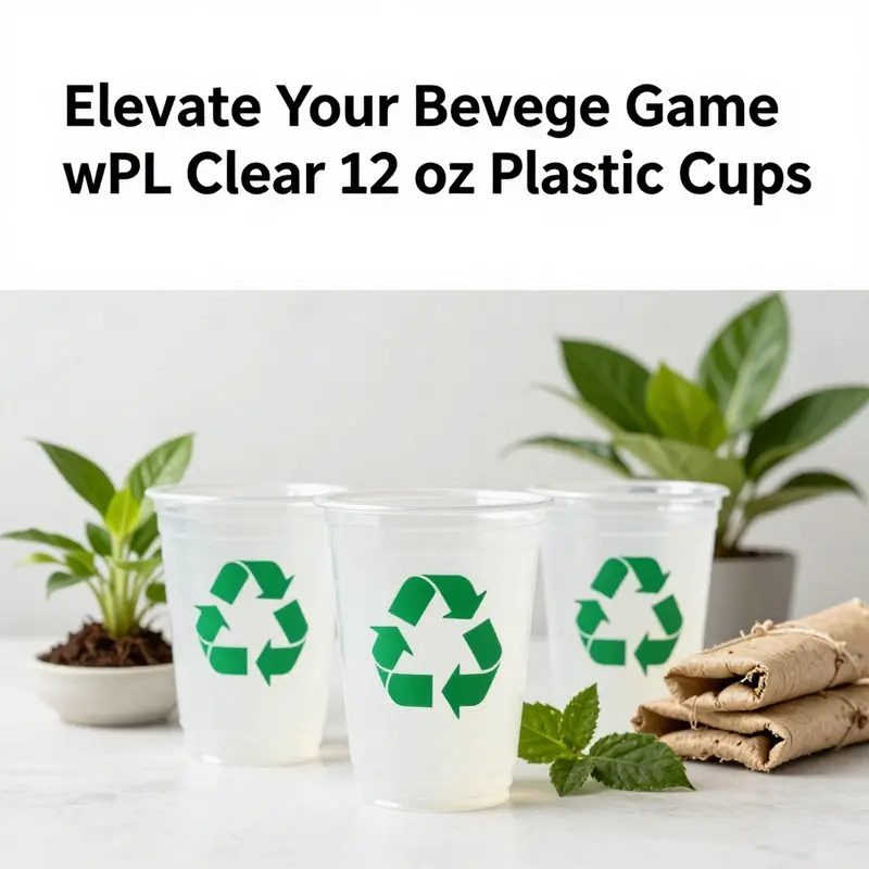 Premium quality IPL Clear 12 oz Plastic Cups, perfect for a variety of beverages.
