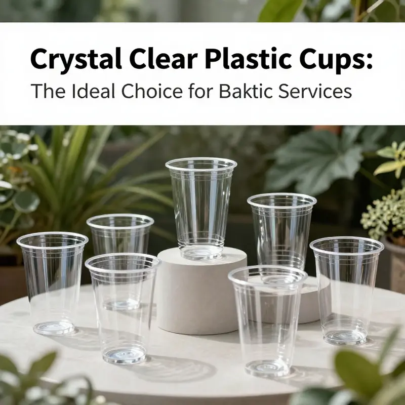 Assessing the environmental impact of crystal clear plastic cups in a natural setting.