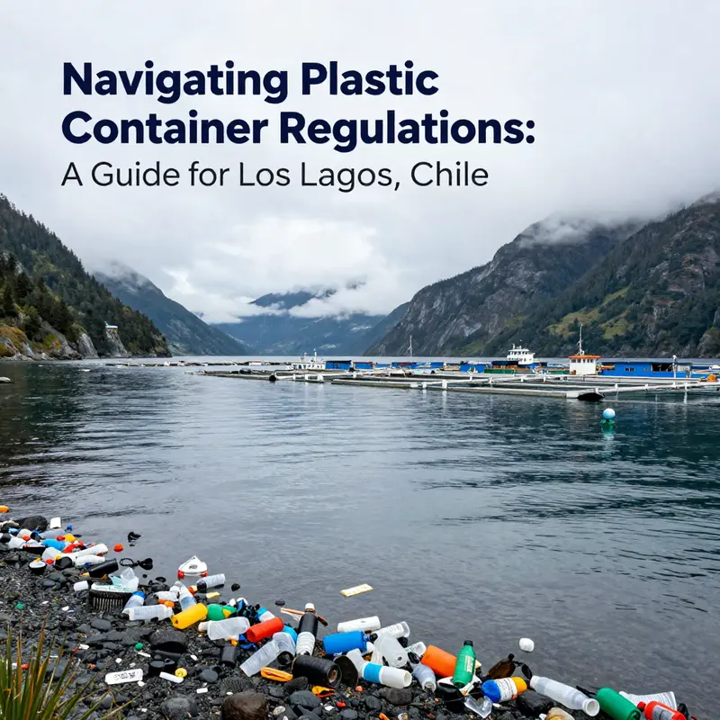 Overview of compliant plastic food containers reflecting local branding in Los Lagos.