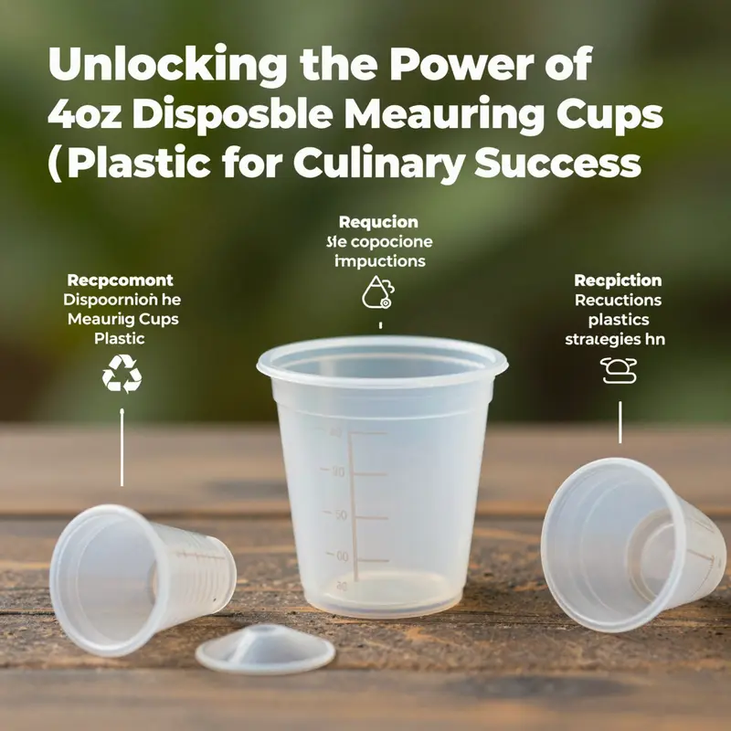 Chefs efficiently using 4oz disposable measuring cups in a professional kitchen for precise ingredient measurement.