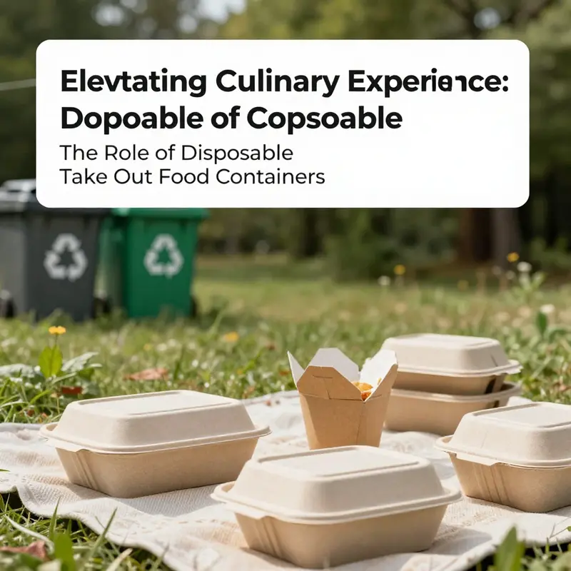 A showcase of innovative disposable take out food containers designed for modern meal transportation.