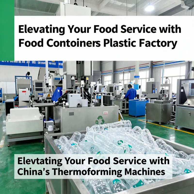 A modern factory in China producing a variety of thermoforming machines for food container manufacturing.