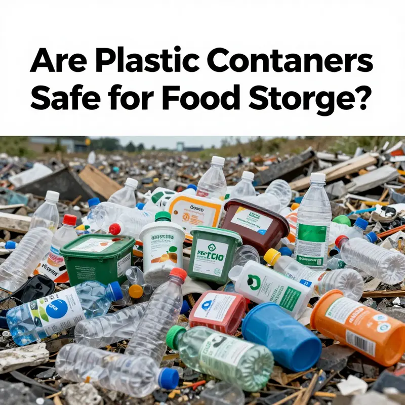 Different types of plastic containers highlighting the potential risks of chemical leaching.