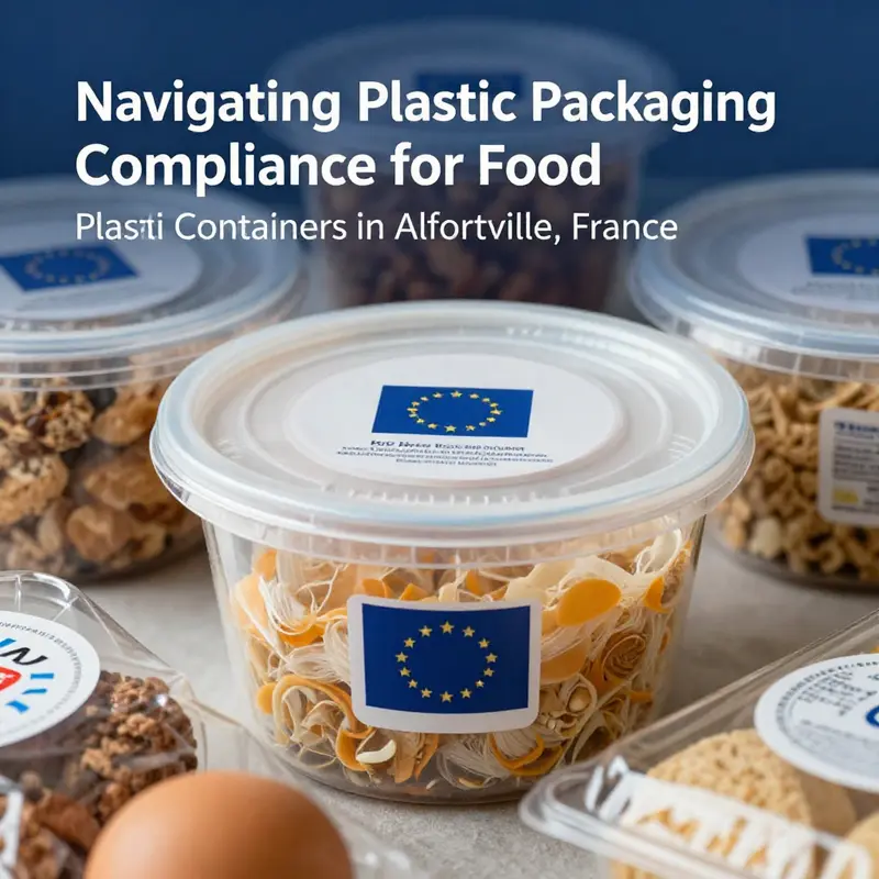 Chefs ensuring compliance with food packaging regulations in Alfortville.