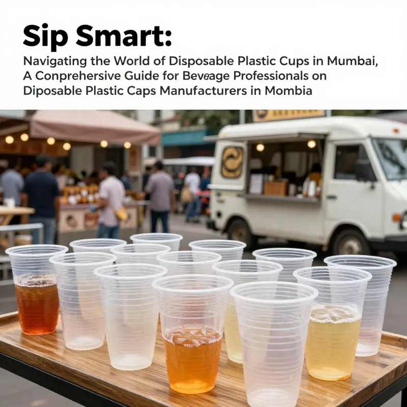 A composite image of disposable plastic cups in various environments, representing their usage in food service and events.