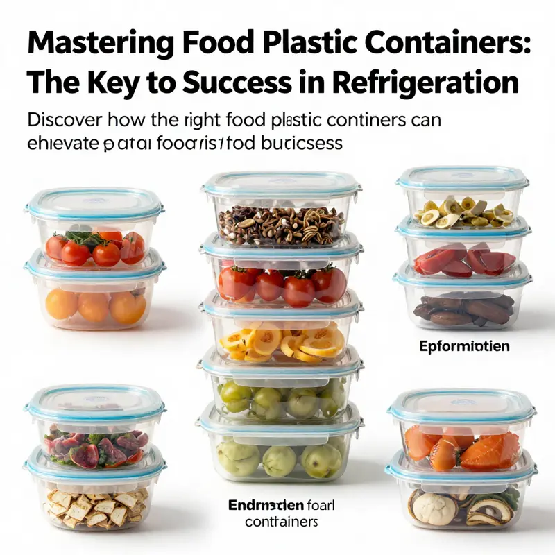 An informative infographic showcasing the benefits of utilizing food plastic containers for safe refrigeration in the food industry.