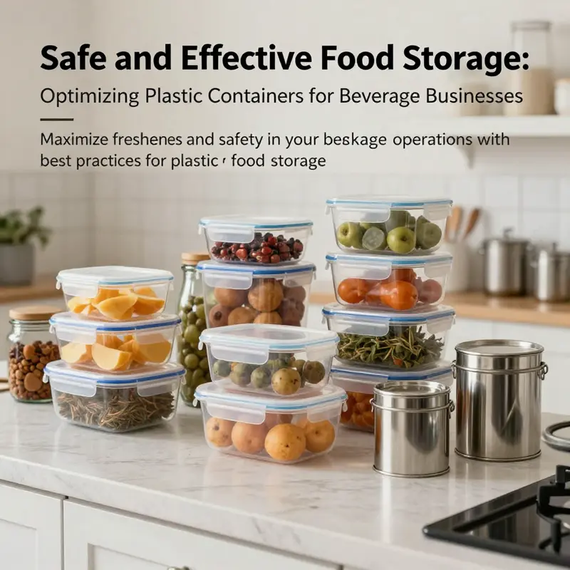 A contemporary kitchen display featuring an array of food storage solutions.