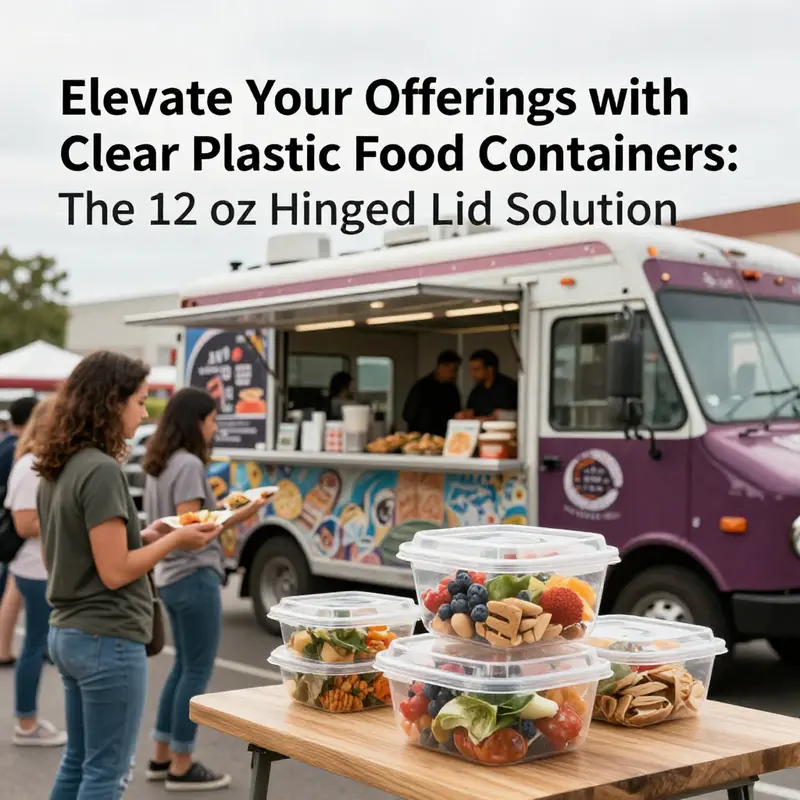 The 12 oz clear plastic food container with a hinged lid demonstrates durability and design ideal for snacks and beverages.