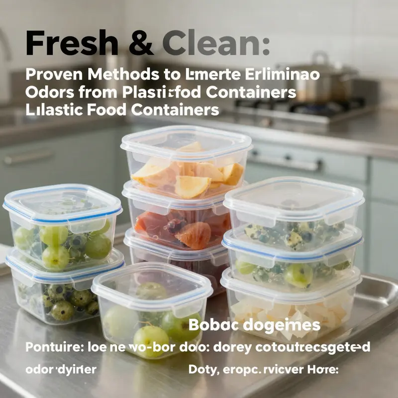 An array of freshly cleaned plastic food containers, symbolizing hygiene and readiness in a food service setting.