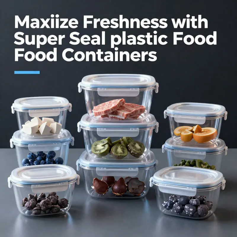 The key materials and properties of Super Seal plastic food storage containers.