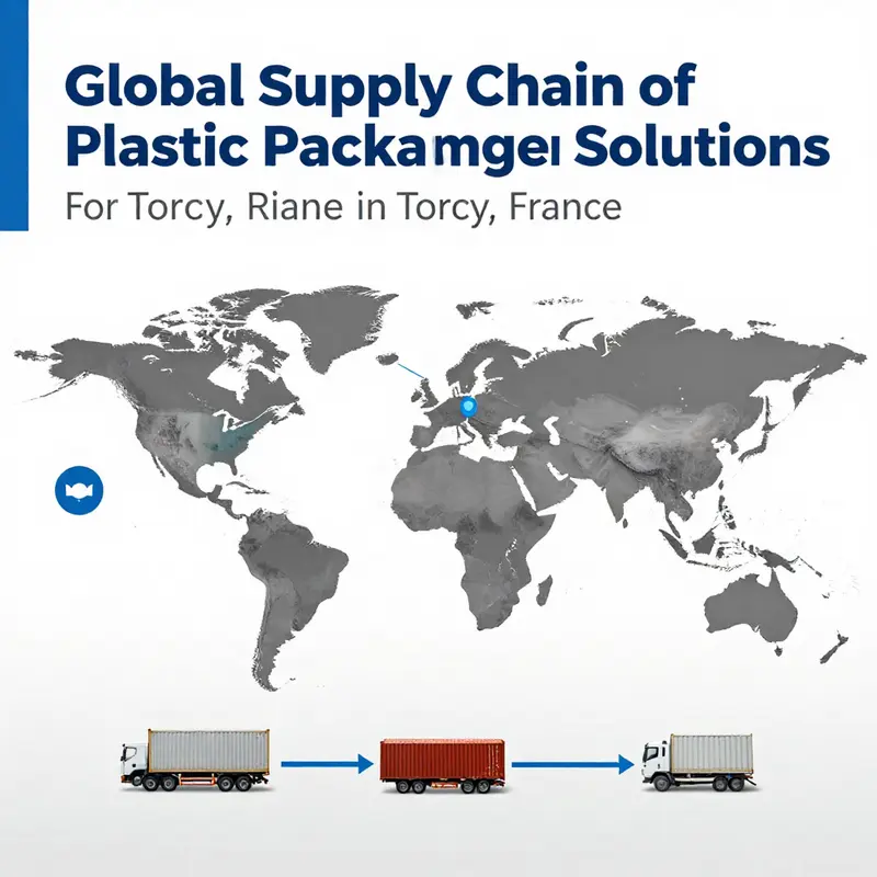 A diverse selection of plastic food packaging available in Torcy, France, reflecting local supplier options.