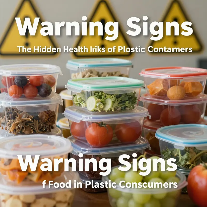 Exploring the potential health risks associated with food stored in plastic containers.