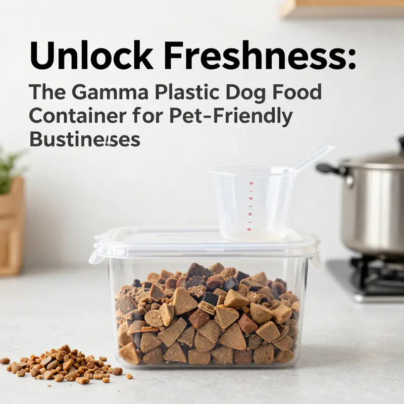 The robust features of the Gamma plastic dog food container reflect its durability and cutting-edge Gamma Seal technology.