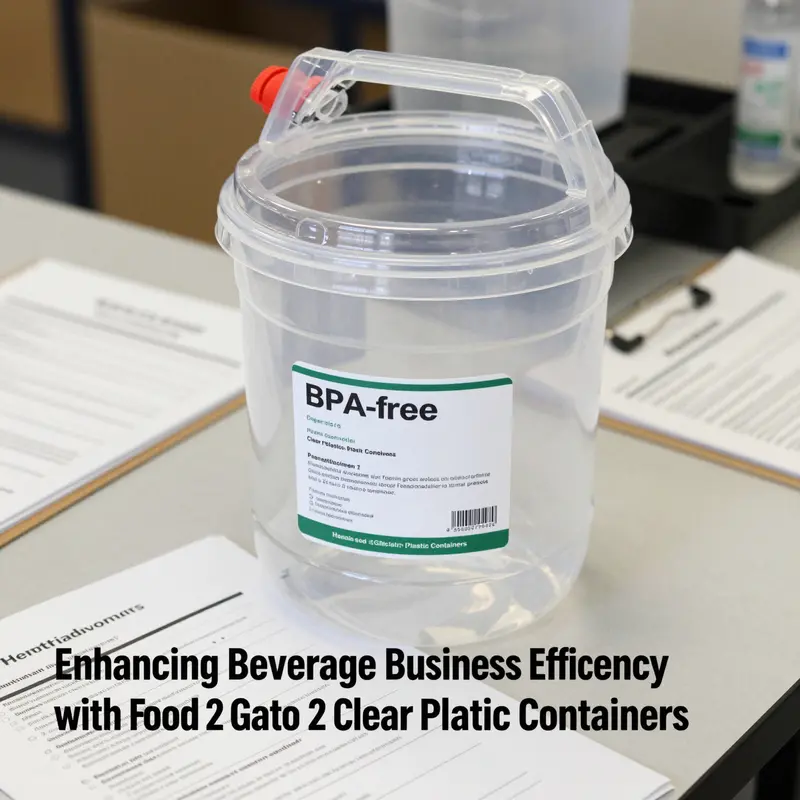 Essential food grade materials showcased to illustrate safe storage practices.