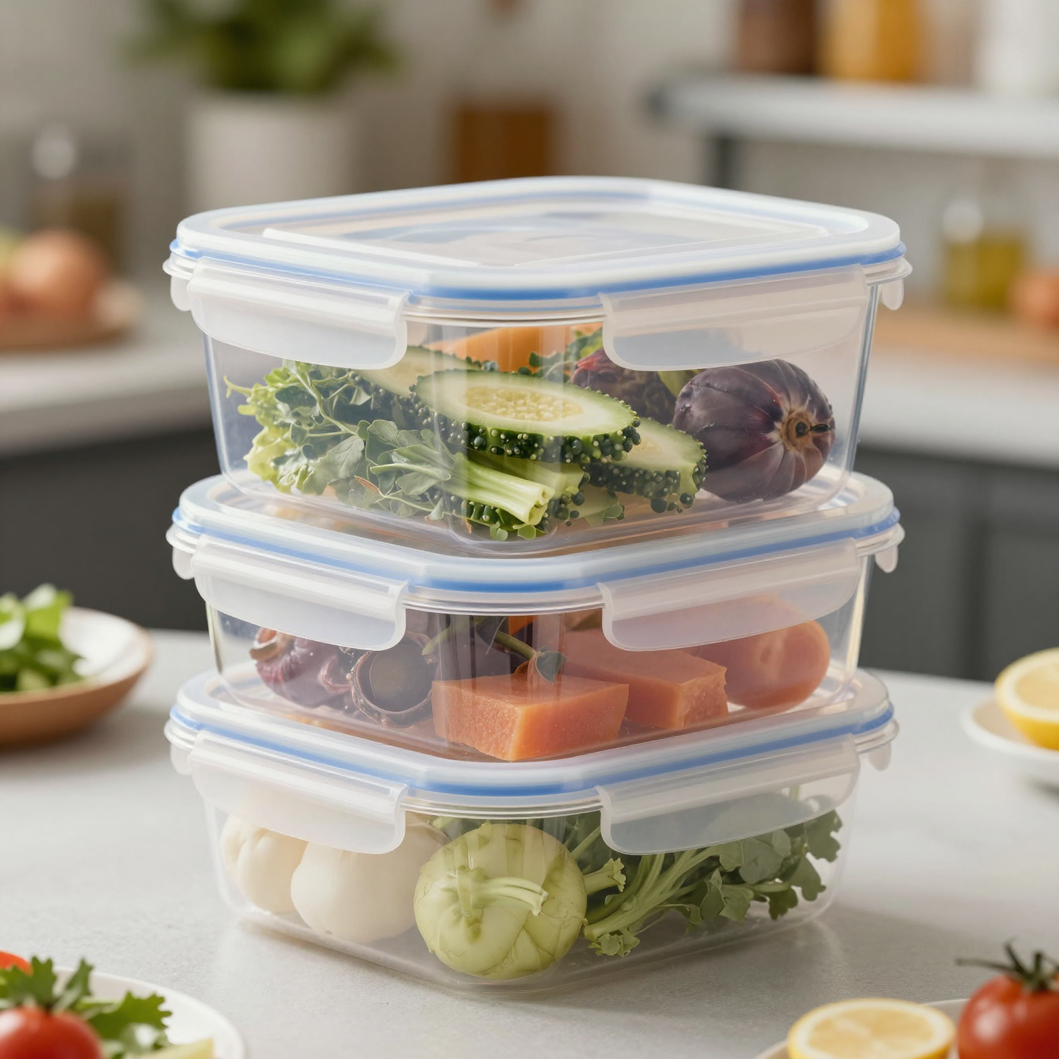 20 oz Clear Plastic Food Storage Container