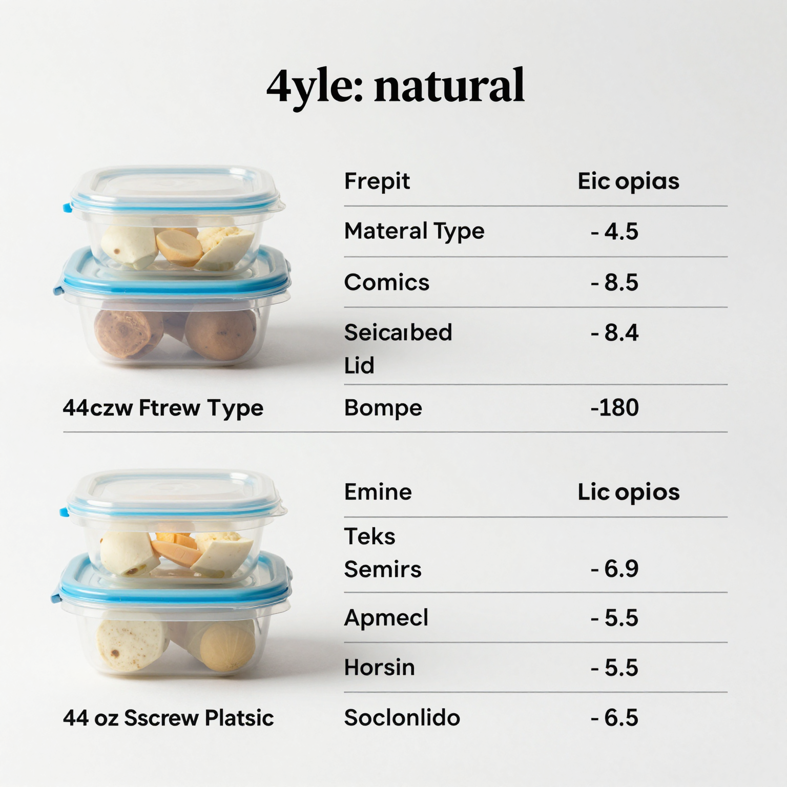4 oz Screw Plastic Food Containers Comparison