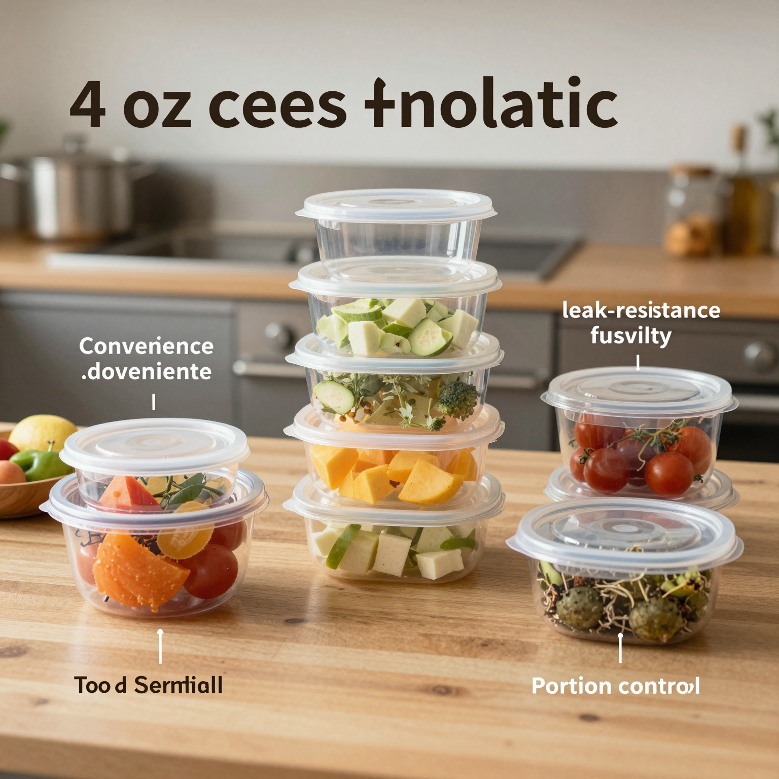 Benefits of 4 oz Screw Plastic Food Containers