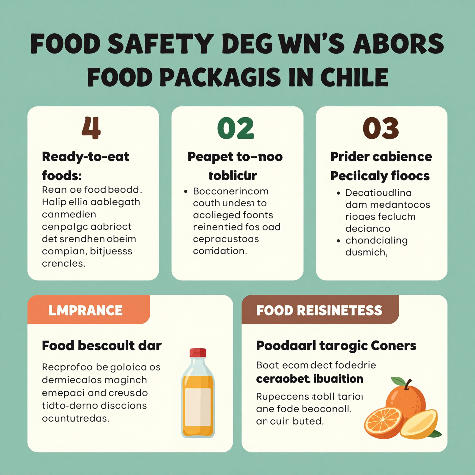 Infographic on Food Safety Standards in Chile