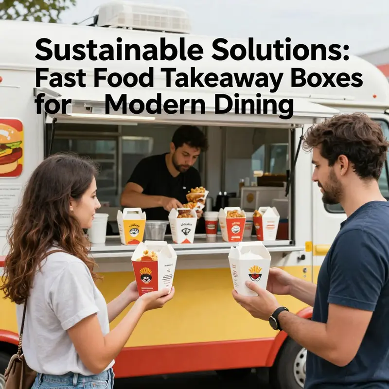 A comparison of materials used in takeaway boxes, highlighting their environmental impact.