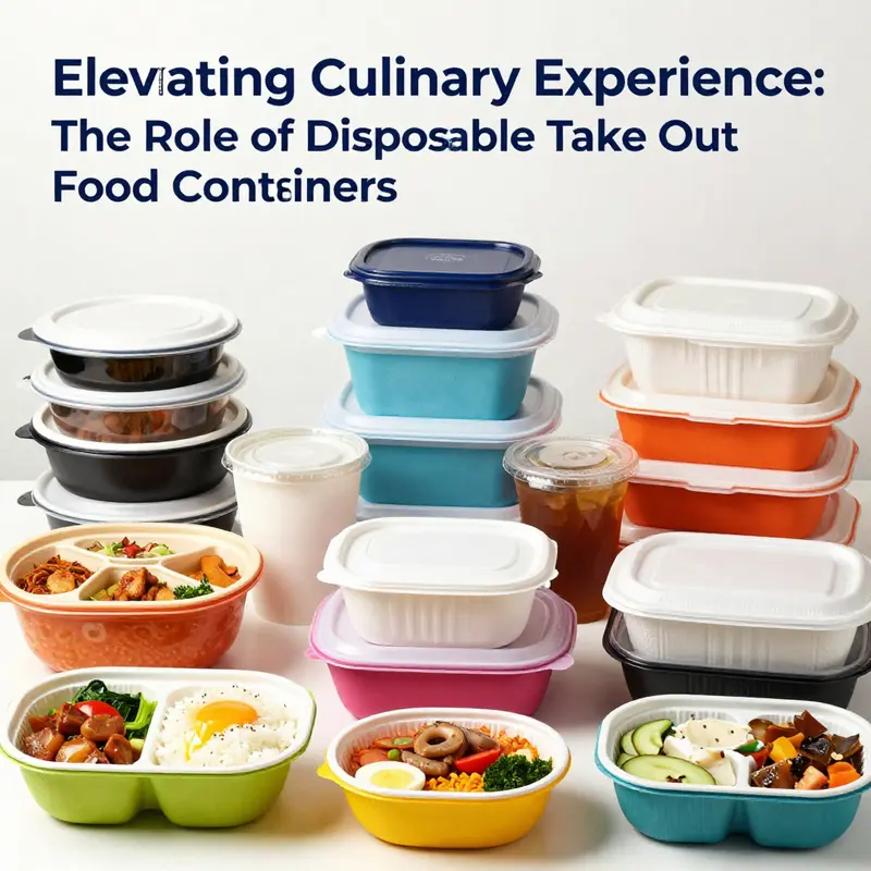 A showcase of innovative disposable take out food containers designed for modern meal transportation.
