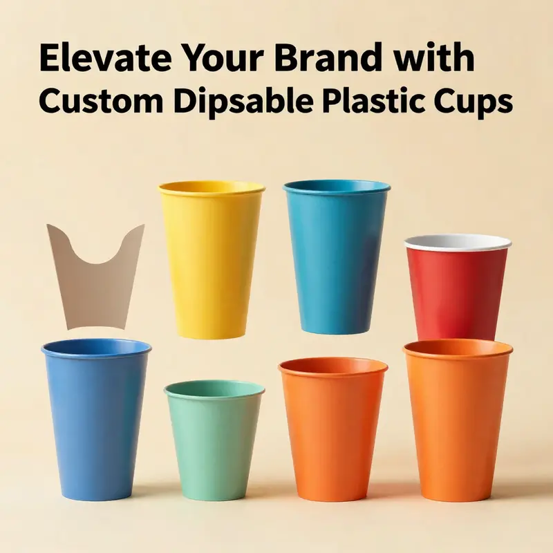 Materials used in custom disposable plastic cups, highlighting their unique properties.