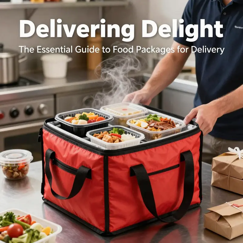 Insulated food carrier bags help maintain temperature and quality during delivery.