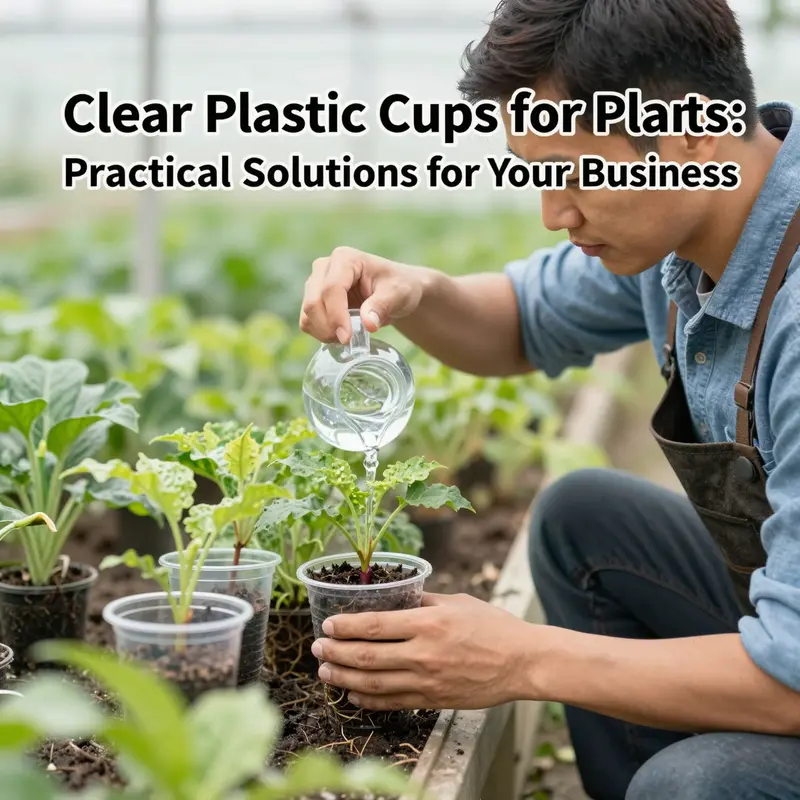 The clear design of plastic cups allows for easy monitoring of plant growth and soil moisture.