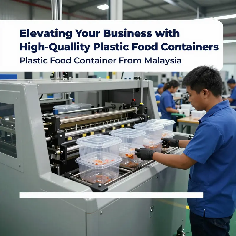 Advanced thermoforming technology in a Malaysian factory dedicated to producing plastic food containers.