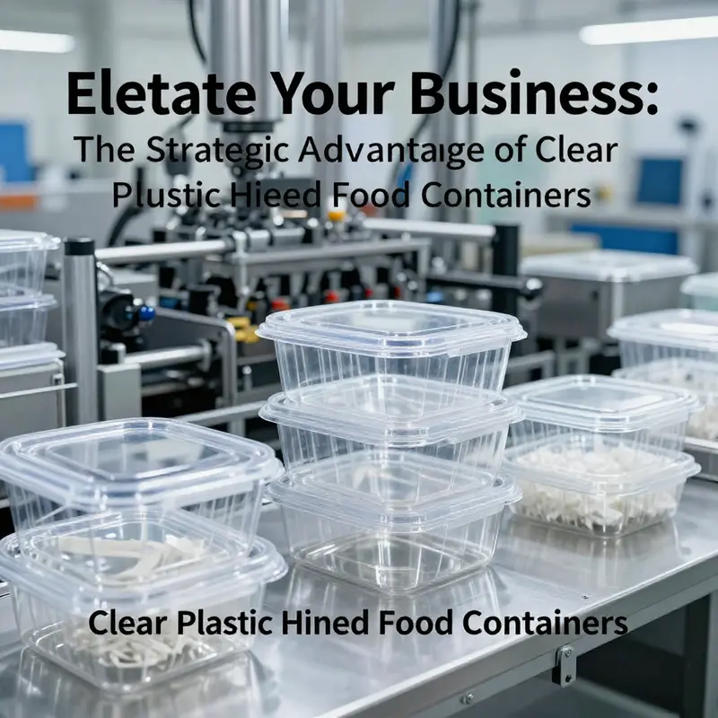 Advanced manufacturing process for clear plastic hinged food containers.