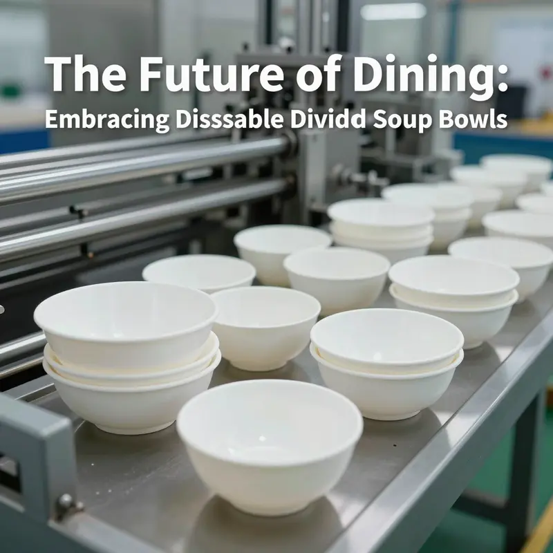 Creative meal prep with disposable divided soup bowls enhances presentation and convenience in catering services.