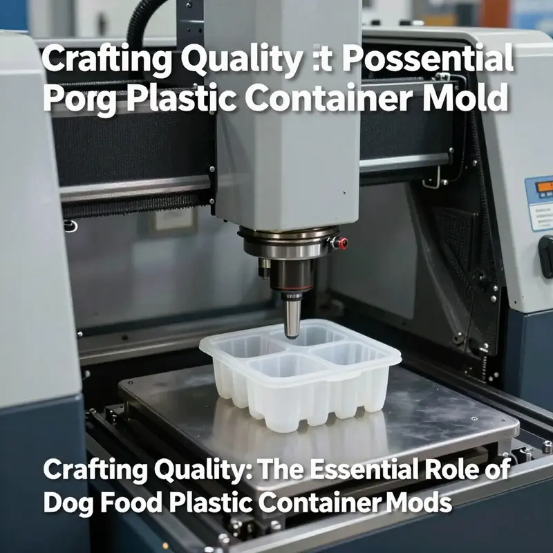 Advanced machinery specializing in dog food container mold manufacturing.
