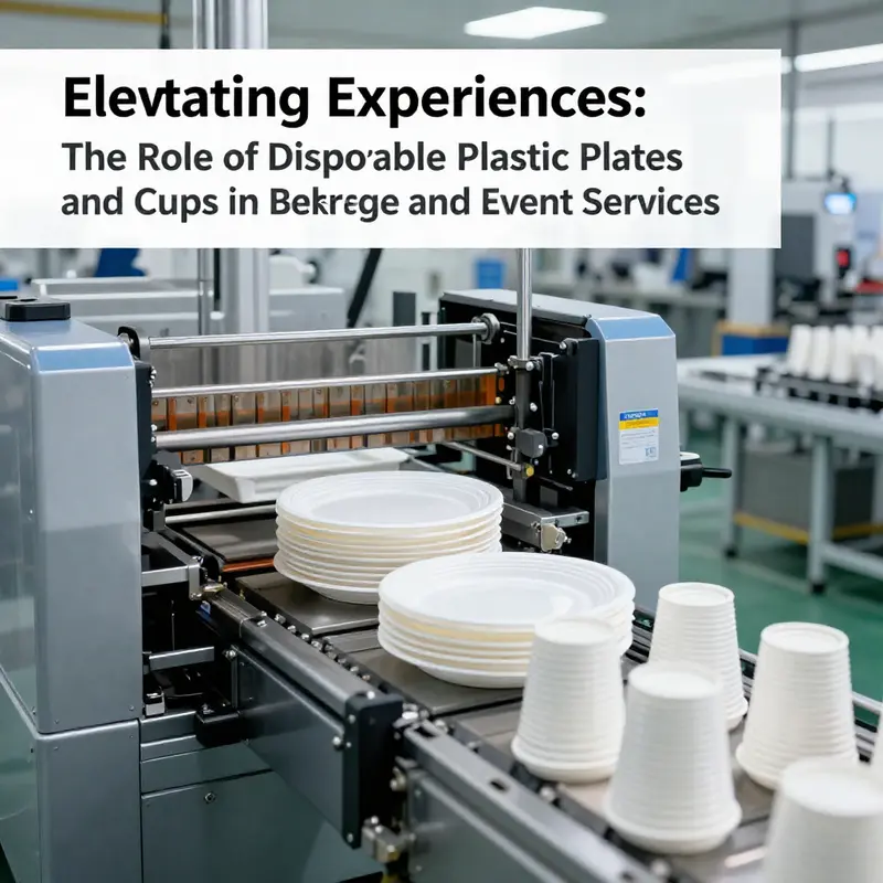 A diverse collection of disposable plastic plates and cups, illustrating their material variety and design options.