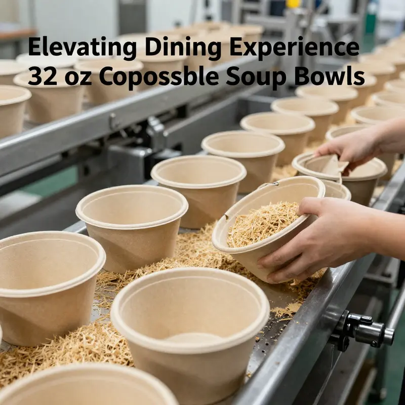 Diverse selection of materials used in 32 oz disposable soup bowls, highlighting their robust design.