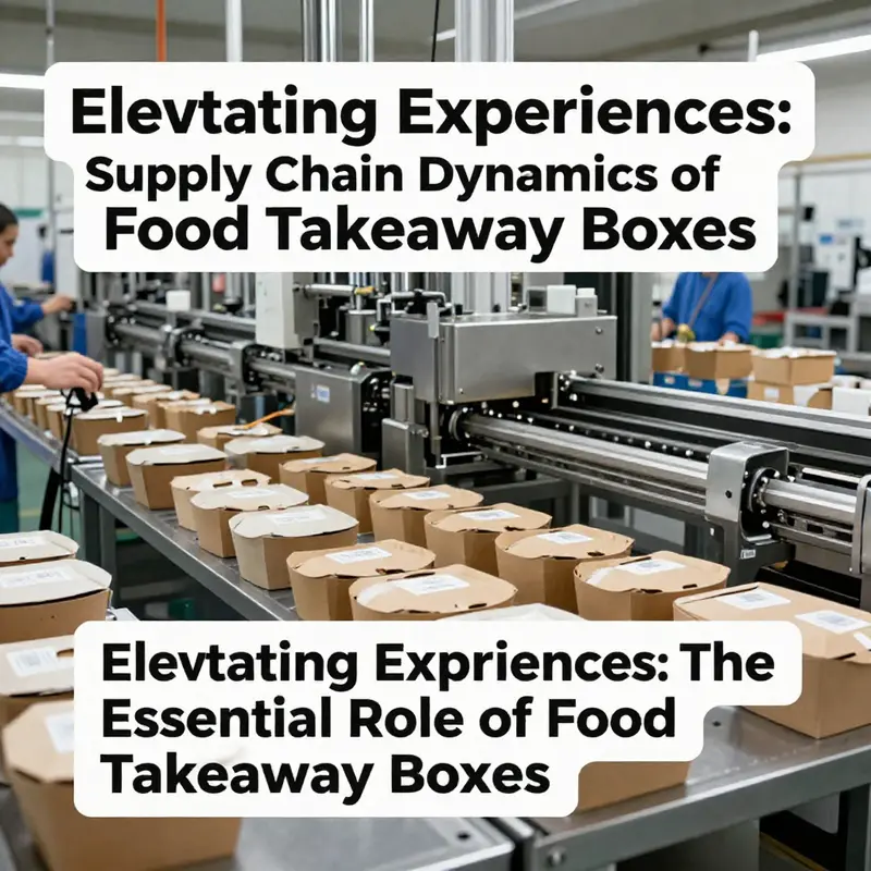 An assortment of modern food takeaway box materials highlighting innovations in design and functionality.