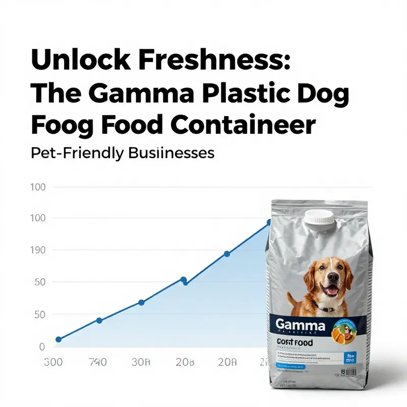 The robust features of the Gamma plastic dog food container reflect its durability and cutting-edge Gamma Seal technology.