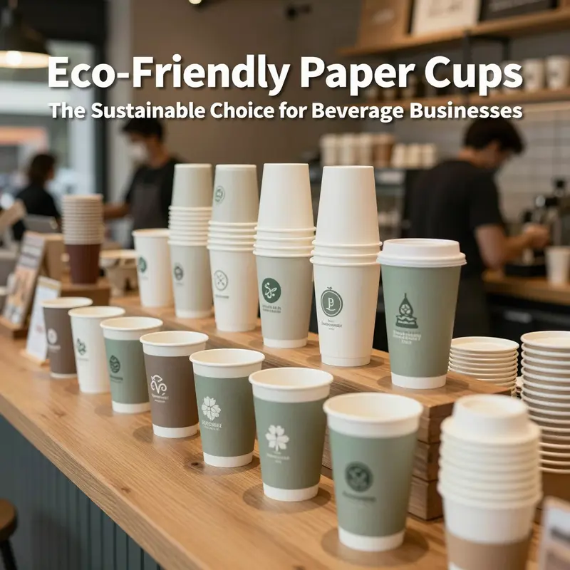 Manufacturing phase highlighting the materials and structures of eco-friendly paper cups.
