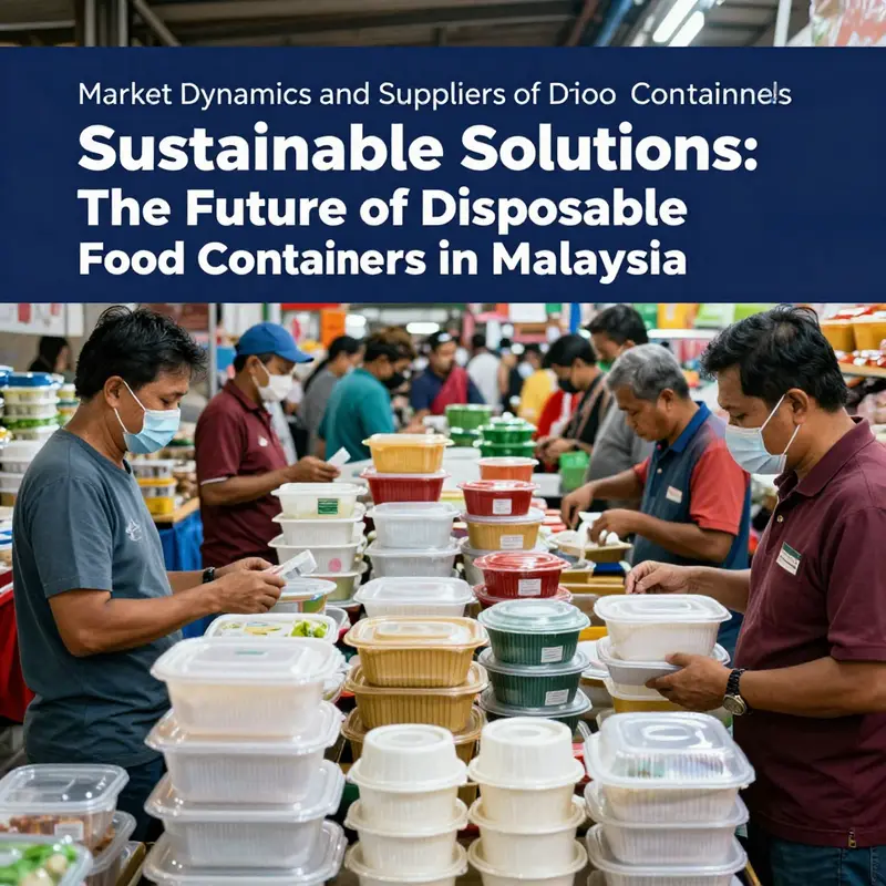 An array of eco-friendly disposable food containers highlighting sustainable materials.