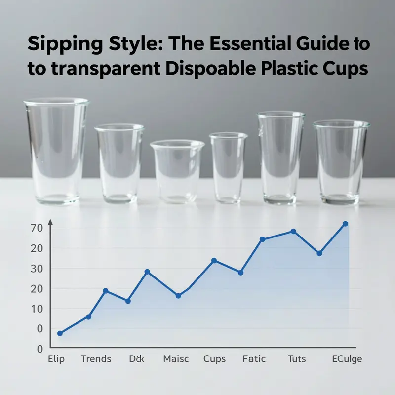 A variety of transparent disposable plastic cups made from different materials, ideal for various beverage services.