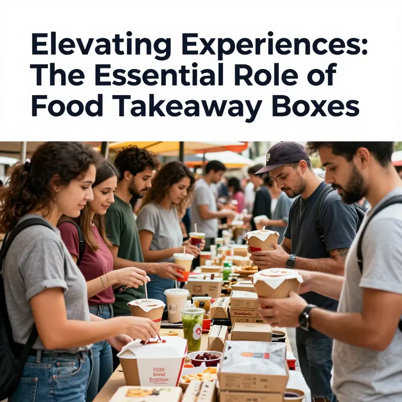 An assortment of modern food takeaway box materials highlighting innovations in design and functionality.