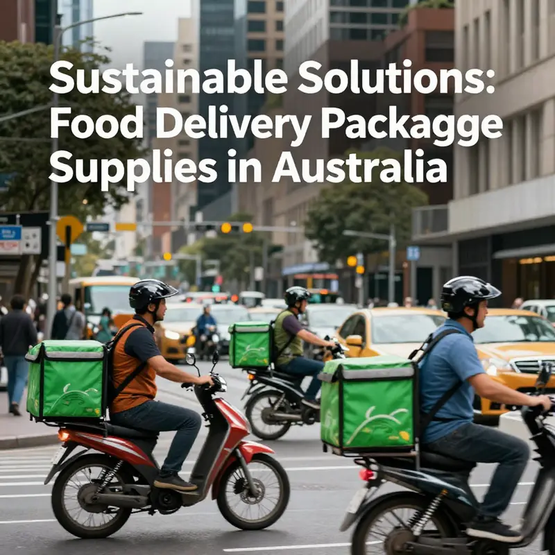 An assortment of eco-friendly food packaging options showcasing sustainability in food delivery.