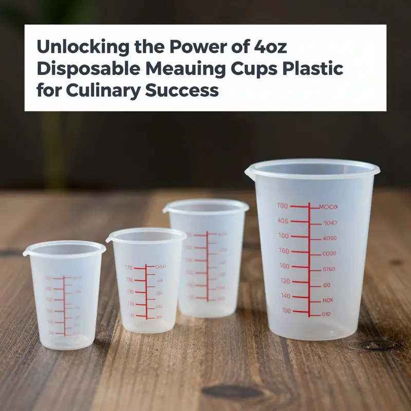 Chefs efficiently using 4oz disposable measuring cups in a professional kitchen for precise ingredient measurement.