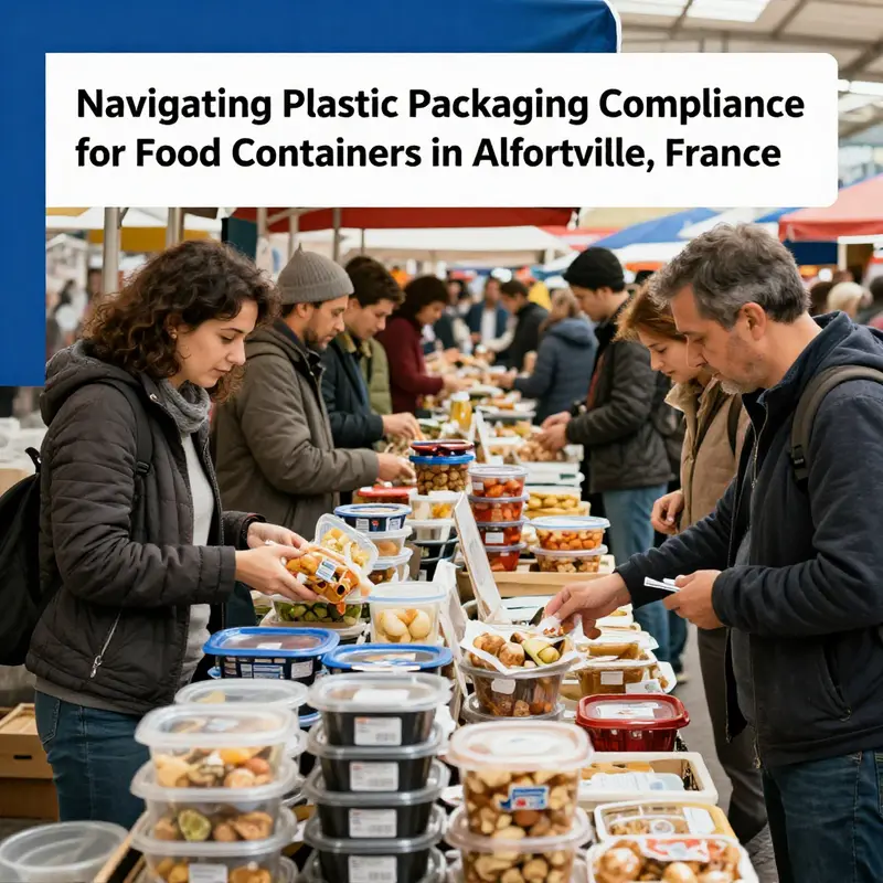 Chefs ensuring compliance with food packaging regulations in Alfortville.