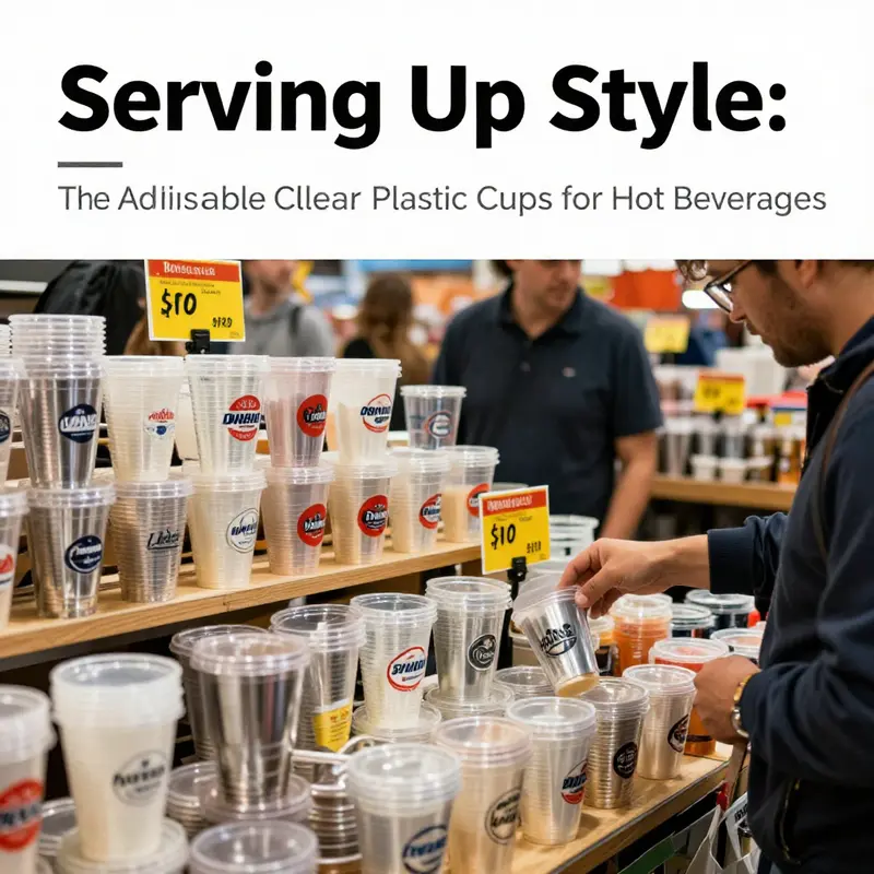 A clear plastic cup made of polypropylene, ideal for holding hot beverages, depicting its excellent clarity and sturdiness.