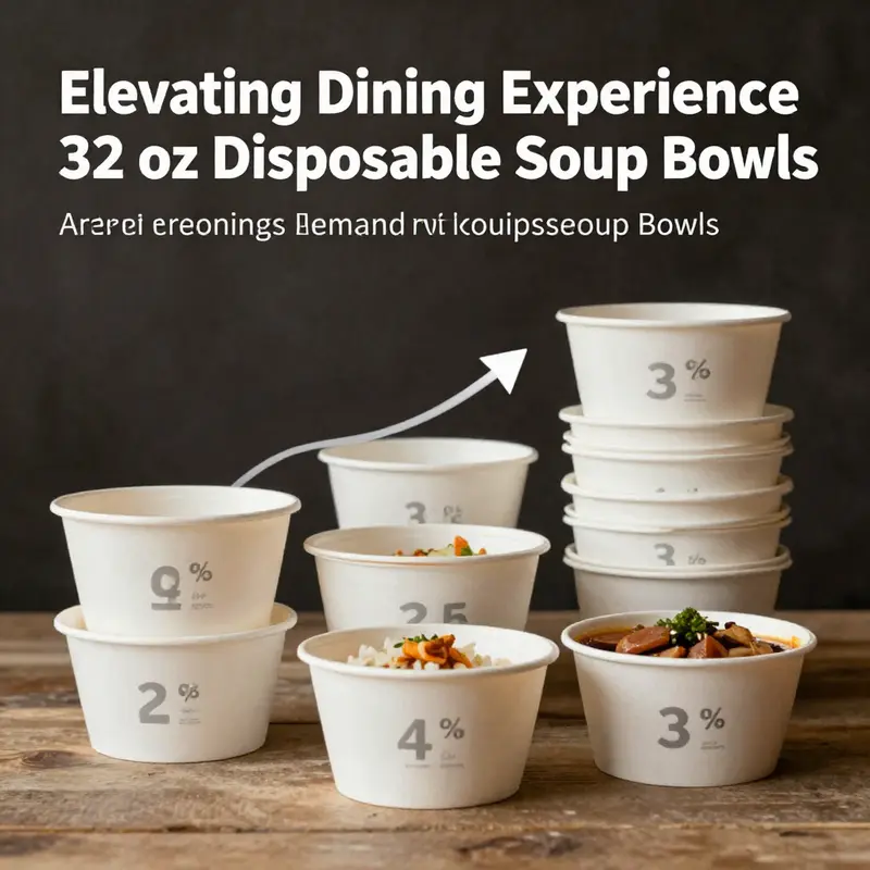 Diverse selection of materials used in 32 oz disposable soup bowls, highlighting their robust design.