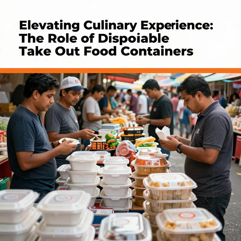 A showcase of innovative disposable take out food containers designed for modern meal transportation.