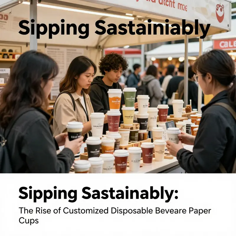 Eco-friendly customized disposable cups embody sustainability and innovative design.