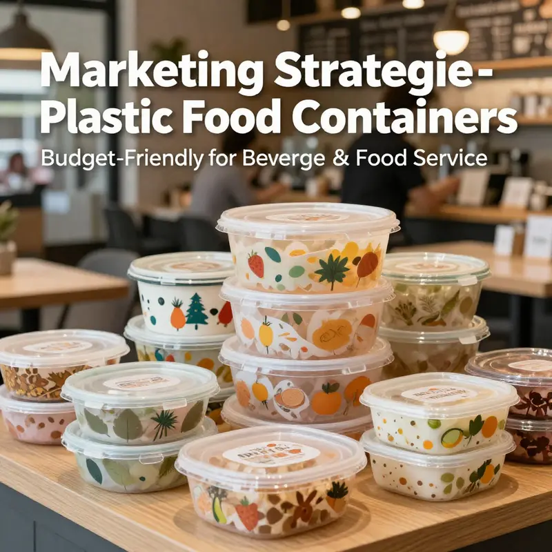 Innovative marketing strategies utilizing low-cost plastic food containers to attract customers.