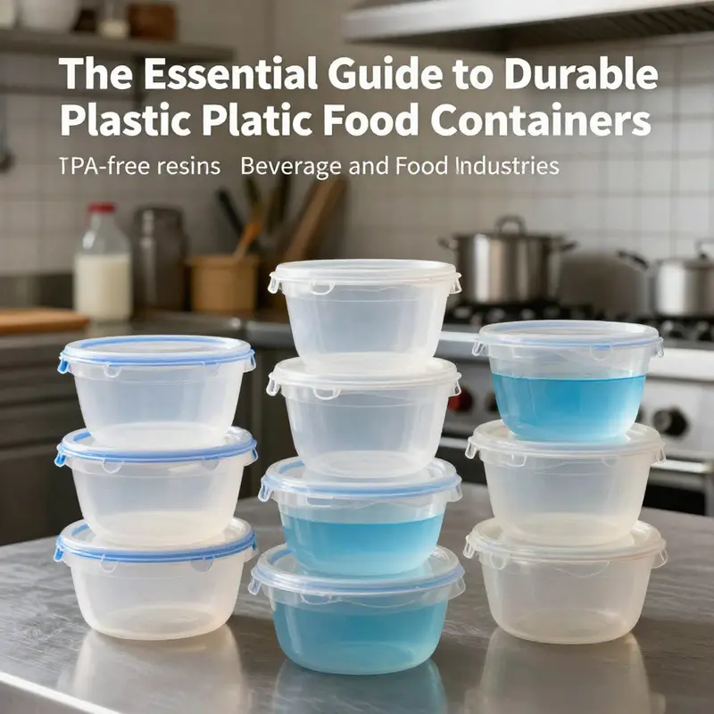 A variety of durable plastic food containers showcasing their diverse materials integral to food safety.